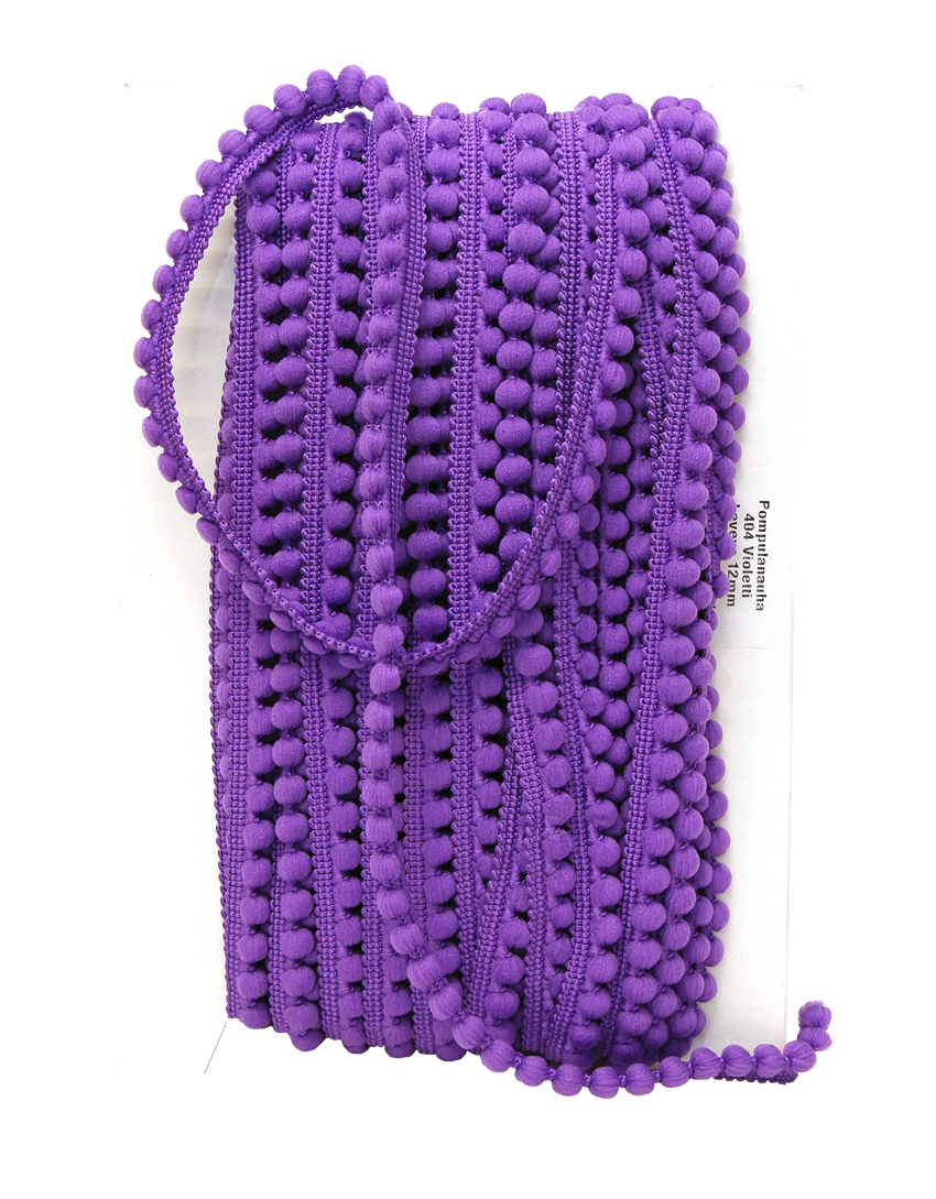 Pompulanauha, lev. 12 mm violetti  (DT005VIV)